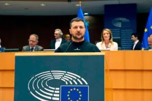 Володимир Зеленски говори пред Европарламента