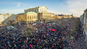 протести в германия