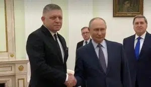 Робер Фицо и Владимир Путин